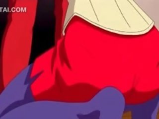 Hot Blowjob In Close-up With Busty Anime Hottie