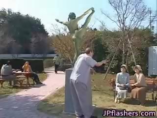 Pazzo giapponese bronzo statue si muove part6