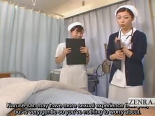 Z napisami ubrane kobiety i nadzy mężczyźni japońskie pielęgniarki prep na intercourse
